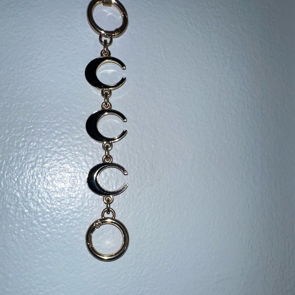 Bag Extender Black and Gold Crescent Moon (BAG NOT INCLUDED) - Picture 2 of 3